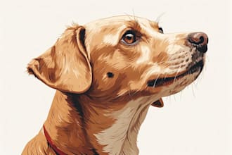 draw a caricature of your dog cat or other pet