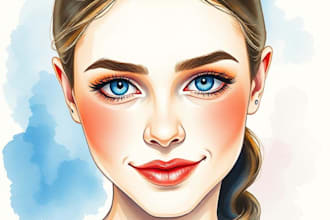 turn yourself a outstanding watercolor portrait