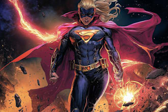 design professional superhero character illustration