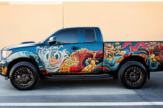 create and wrap 3d vehicle models