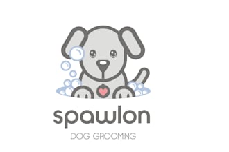 design a cute dog grooming logo for your business