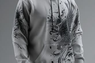 make trendy streetwear hoodie design