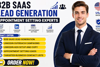 generate b2b saas leads linkedin ads copywriting appointment setting growth
