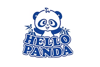 create modern panda logo t shirt design