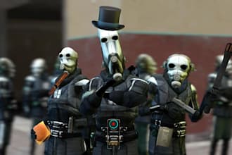 create or port your 3d model to gmod, vrchat pc and quest, sfm and l4d2