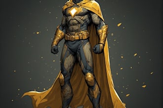 superhero character for comics