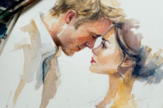 turn fascinating watercolor portrait painting portrait