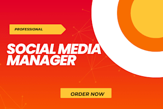 be your social media manger social media marketing and content creator