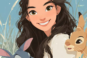 do disney cartoon portrait