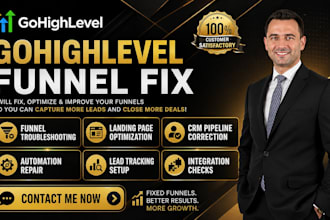 fix gohighlevel funnel ghl landing page highlevel crm conversion automation
