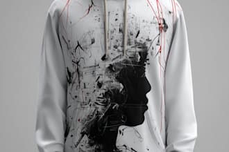 do custom hoodie design or clothing design