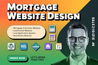design mortgage website with calculator and lead funnel