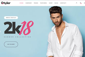 design wix clothing brand website streetwear brand website fashion store website