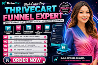 do thrivecart course,cart abandon, landing page optimazation, vsl funnel, ebook