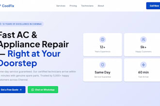 create landing pages to increase clients