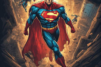 superhero character for comics