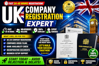 register your UK company and provide full setup help