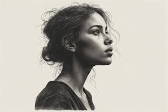 drawings with pencil and charcoal for you