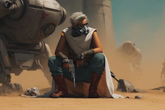 draw you as an amazing star wars character
