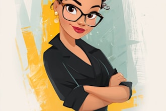 drawing a cartoon disney portrait