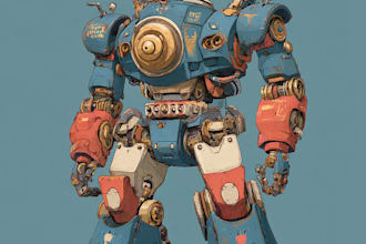 create custom mecha robot art