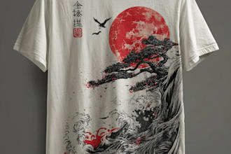 do japanese t shirt design