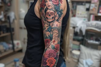 design unique realistic tattoo design for your project