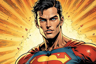 draw comic book illustration graphic