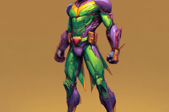 superhero character for comics