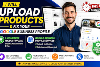 setup a verified google my business profile and reinstate suspended gmb listing