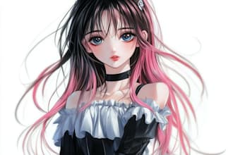 draw anime character with vibrant colors and detail