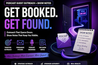 secure podcast guest bookings with targeted outreach and pitch writing