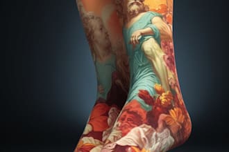 design custom and unique socks design