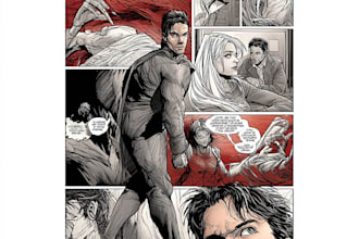 comic book strip, comic page, comic art, graphic novel