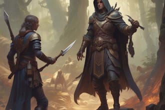 do a dnd character or dnd party art