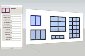 create sketchup dynamic component furniture cabinet parametric model