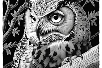 create stunning linocut or woodcut style illustrations
