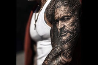 design a modern and minimalist tattoo design
