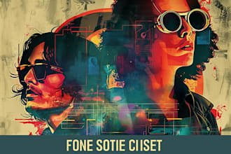 illustrated movie poster for indie films and festivals