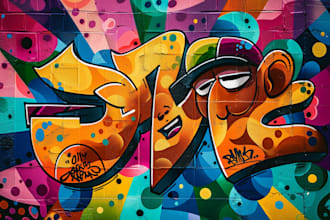create graffiti design for you
