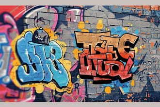 create handmade graffiti for your logo or your word