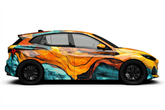 design professional car wrap, van wrap any vehicle wrap