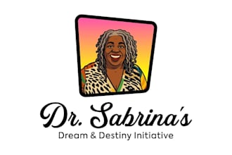 design a creative african girl logo for your brand