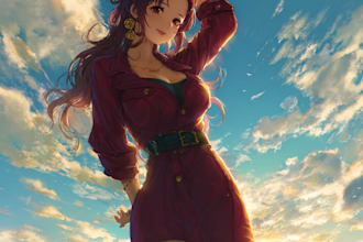 do anime character art