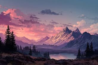 create stylized environment concept art, fantasy background
