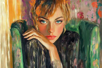 renaissance art oil painting portrait