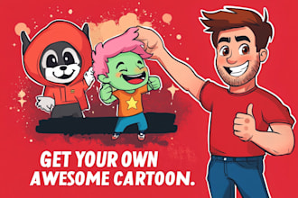turn your idea into fun cartoon illustration