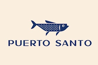 create high quality fish logo for your business with 24 hours