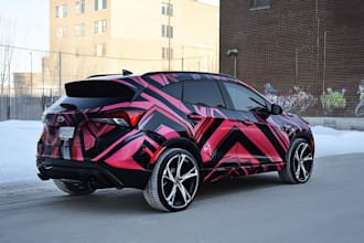 create an insane design mockups in van or car