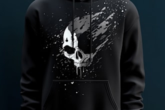 do hoodie mockup with your design